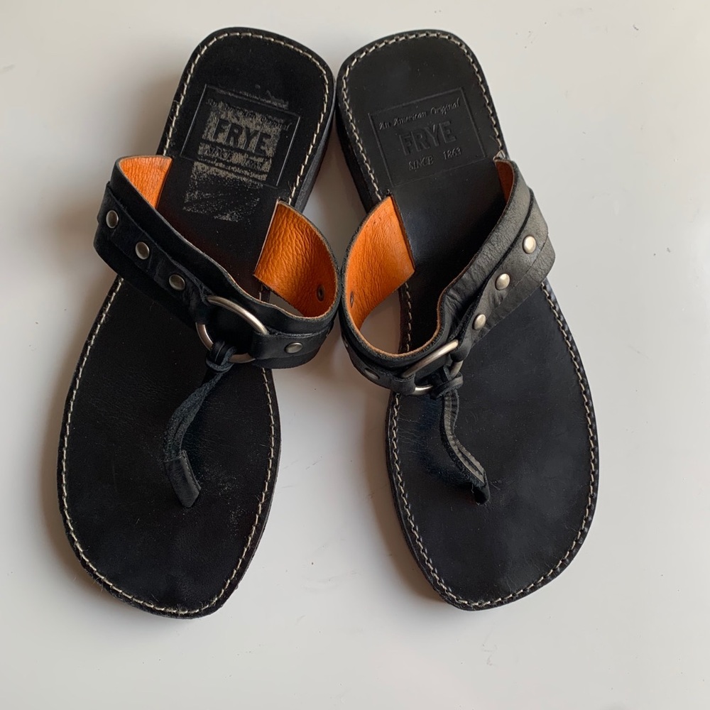 Frye Women’s Black Sandals - Picture 1 of 8
